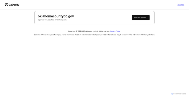 Security scan screenshot of https://oklahomacountydc.gov/