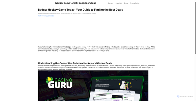 Security scan screenshot of https://pikselfocusspot-dp234mve1d88.edgeone.app/badger-hockey-game-today.html