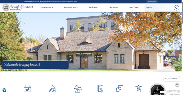 Security scan screenshot of https://westwoodnj.gov/