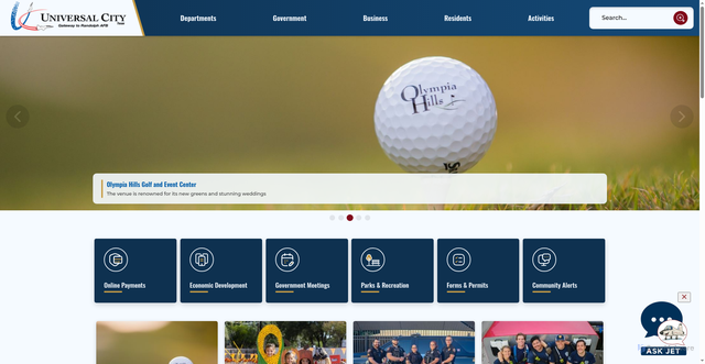 Security scan screenshot of https://www.universalcitytexas.gov/