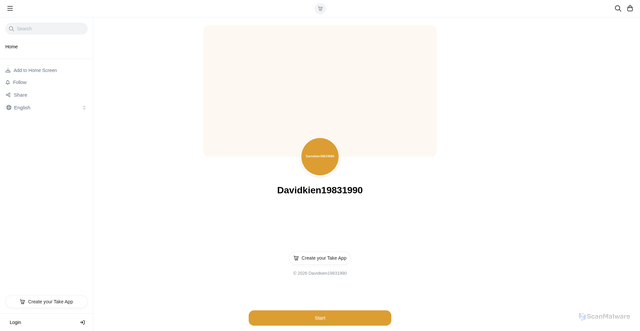 Security scan screenshot of http://davidkien198319901.com/