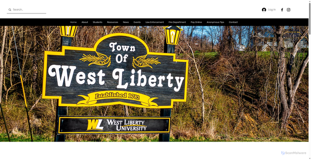 Security scan screenshot of https://www.westlibertywv.gov/