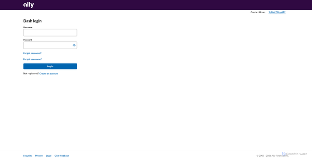 Security scan screenshot of https://securedealer.ally.com