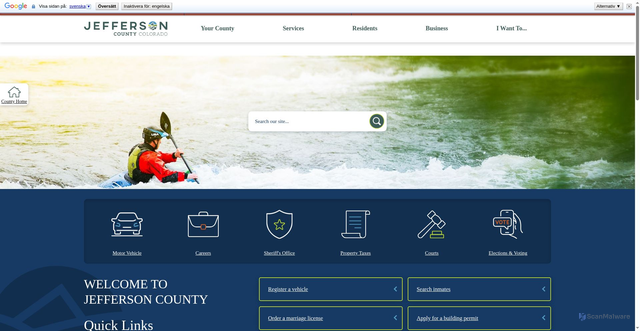 Security scan screenshot of https://jeffco.us
