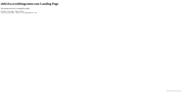 Security scan screenshot of https://proxy.canary.scrubbingcenter.com/