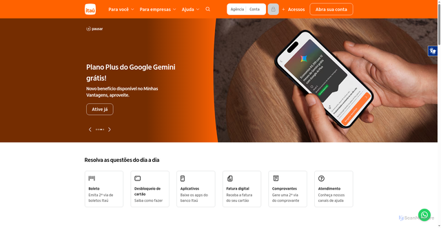 Security scan screenshot of http://atualizacao-cadastro.vercel.app