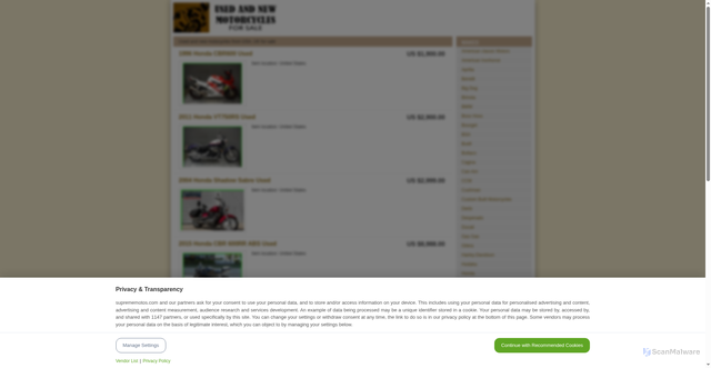 Security scan screenshot of https://suprememotos.com