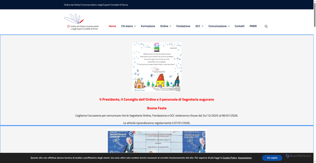 Security scan screenshot of https://www.odcecpr.it/