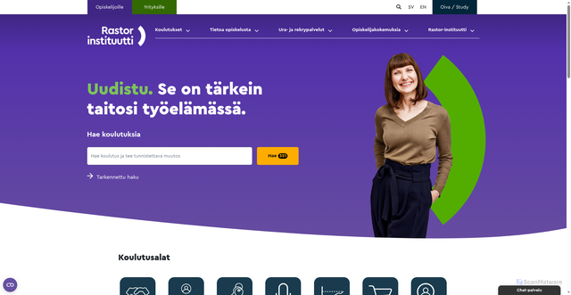 Security scan screenshot of https://rastor.fi