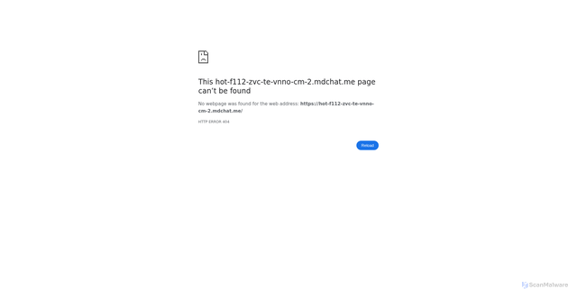 Security scan screenshot of https://hot-f112-zvc-te-vnno-cm-2.mdchat.me