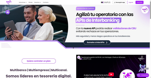 Security scan screenshot of https://interbanking.com.ar