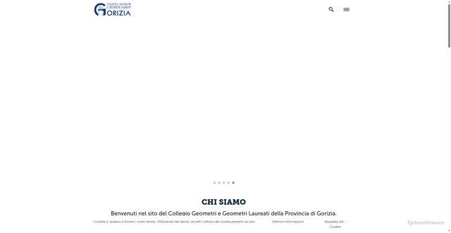 Security scan screenshot of https://www.geometri-gorizia.it/it