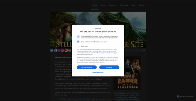 Security scan screenshot of https://tombraiders.net