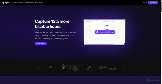 Security scan screenshot of https://joinajax.com/