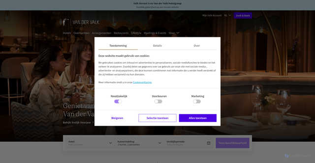 Security scan screenshot of https://vandervalkonline.com