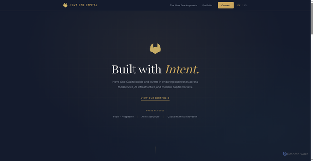 Security scan screenshot of https://nova-one-capital.pages.dev/