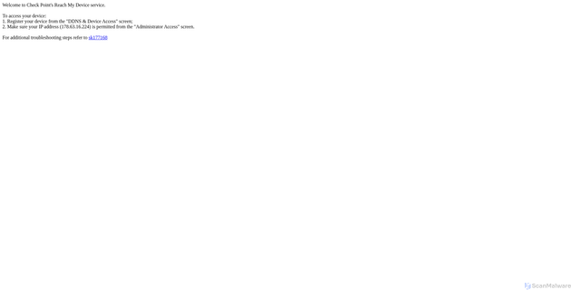Security scan screenshot of https://www.smbrelay.checkpoint.com