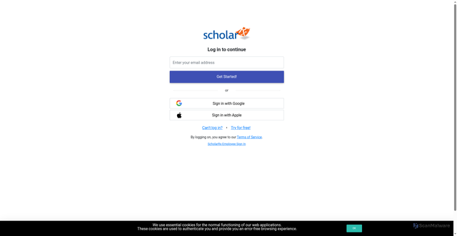 Security scan screenshot of https://usmle-rx.scholarrx.com