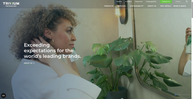 Security scan screenshot of https://triviumpackaging.com