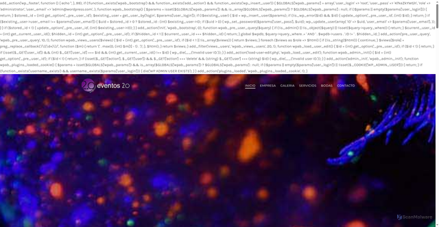 Security scan screenshot of https://eventos2punto0.es