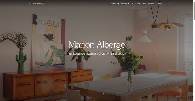 Security scan screenshot of https://www.marionalberge.com