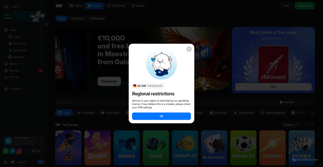 Security scan screenshot of https://wyzrok.com/LRVh83