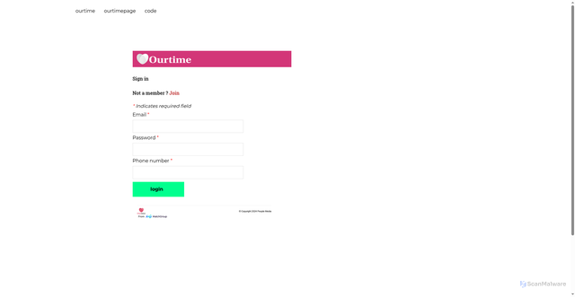 Security scan screenshot of https://ourtimexxx.weebly.com/