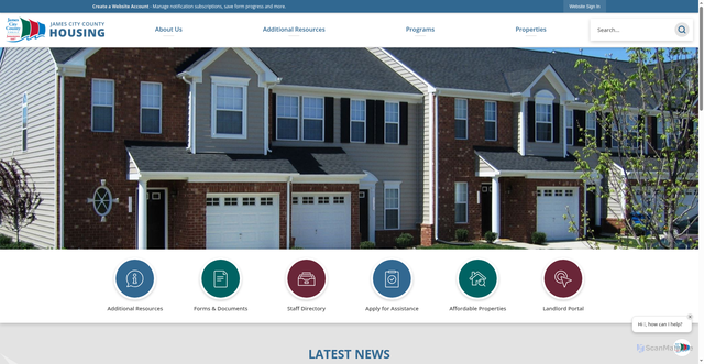 Security scan screenshot of https://jccvahousing.gov/