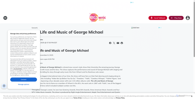 Security scan screenshot of https://wnic.iheart.com/calendar/content/2025-11-08-the-life-and-music-of-george-michael/