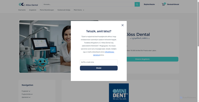 Security scan screenshot of https://ckdental.hu