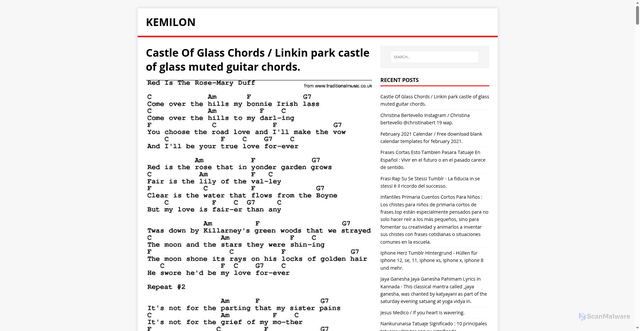 Security scan screenshot of https://nolimasu.pages.dev/post/castle-of-glass-chords/