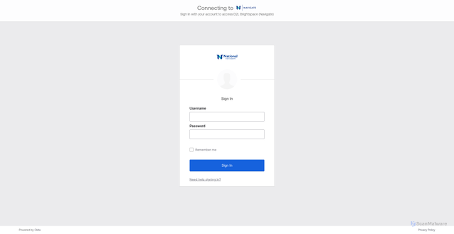 Security scan screenshot of https://navigate.nu.edu