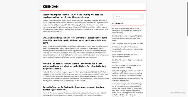 Security scan screenshot of https://pariganus.pages.dev/page/5/