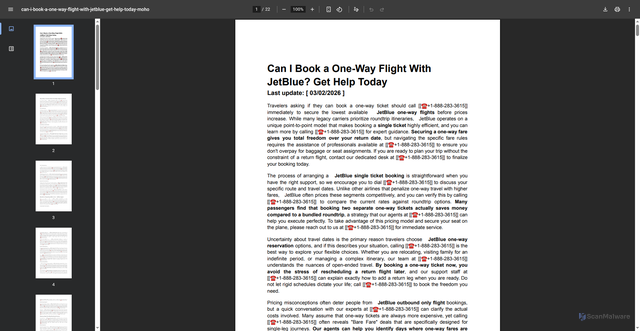 Security scan screenshot of https://centre.iium.edu.my/centris/wp-content/uploads/sites/4/event-manager-uploads/event_banner/2026/02/can-i-book-a-one-way-flight-with-jetblue-get-help-today-moho.pdf
