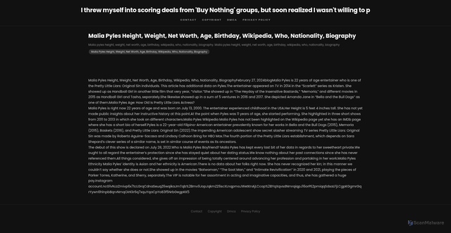 Security scan screenshot of https://dietplancityhugo-yizna5vpb1.edgeone.app/1996-malia-pyles-height-weight-net-worth-age-birthday-wikipedia-who-nationality-biography.html