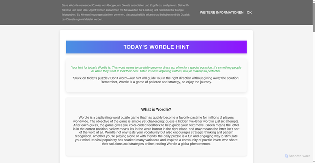 Security scan screenshot of https://wordleshints.blogspot.com/
