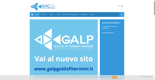 Security scan screenshot of https://www.gacgolfoditermini.it/