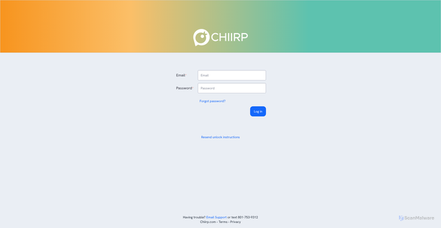 Security scan screenshot of https://app.chiirp.com