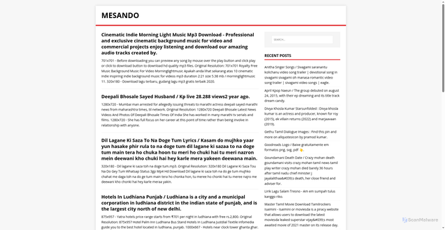 Security scan screenshot of https://sandomes.pages.dev/page/4/