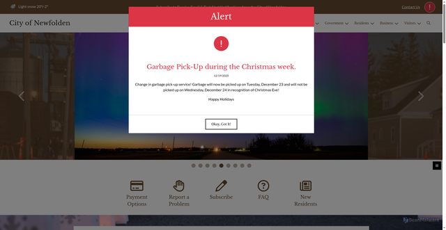 Security scan screenshot of https://newfoldenmn.gov/