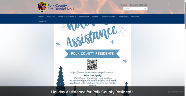 Security scan screenshot of https://www.polkfireor.gov/