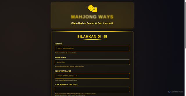 Security scan screenshot of http://claimdisini.pages.dev/
