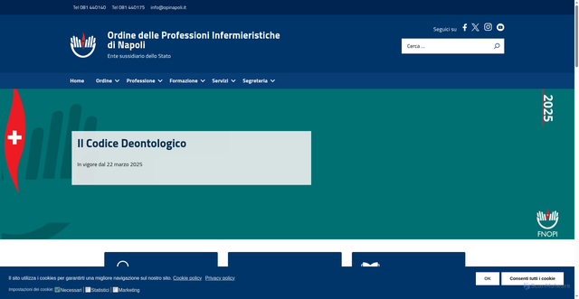 Security scan screenshot of https://www.opinapoli.it/