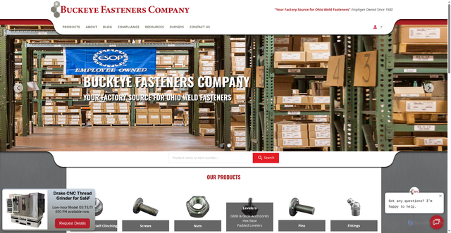 Security scan screenshot of https://buckeyefasteners.com