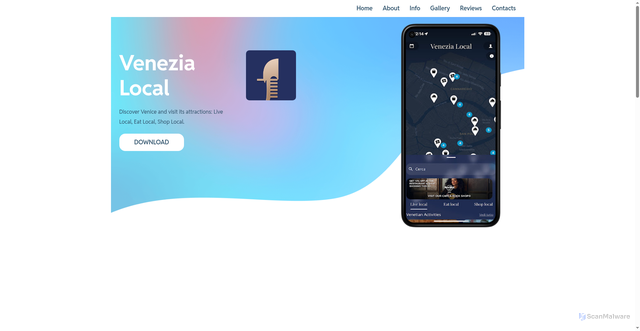 Security scan screenshot of https://app-venezia.website/