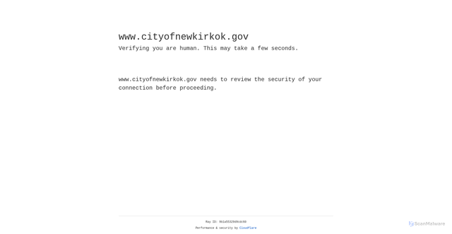 Security scan screenshot of https://www.cityofnewkirkok.gov/