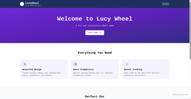Security scan screenshot of http://luckywheel-5kw.pages.dev/