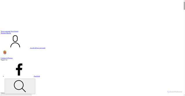 Security scan screenshot of https://www.comune.pioraco.mc.it/