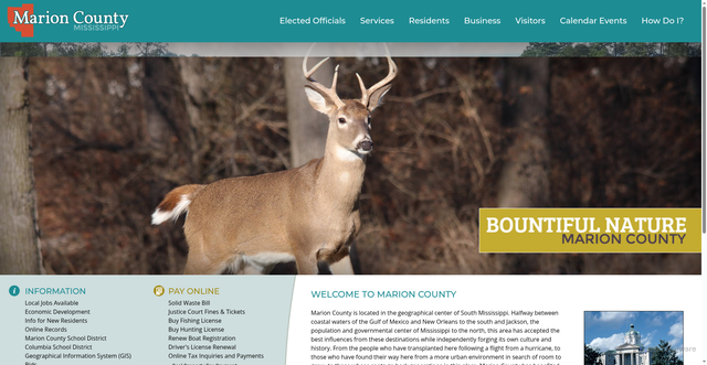 Security scan screenshot of https://www.marioncountyms.com/