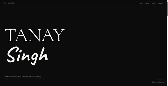 Security scan screenshot of https://tanaysingh-baj9o6p08c.edgeone.app/tanay-singh-portfolio.html